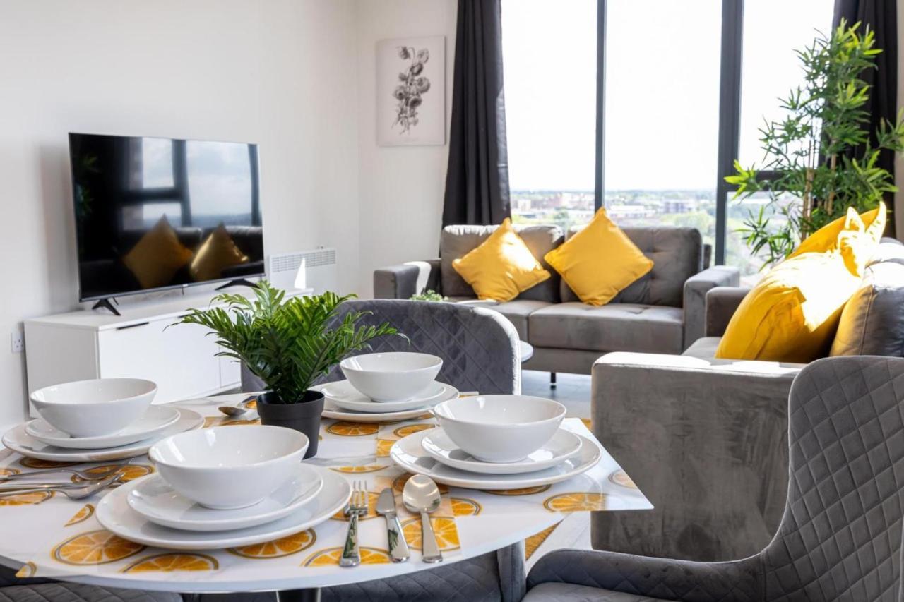 Contemporary 3 Bedrooms Apartment Manchester City Exterior foto